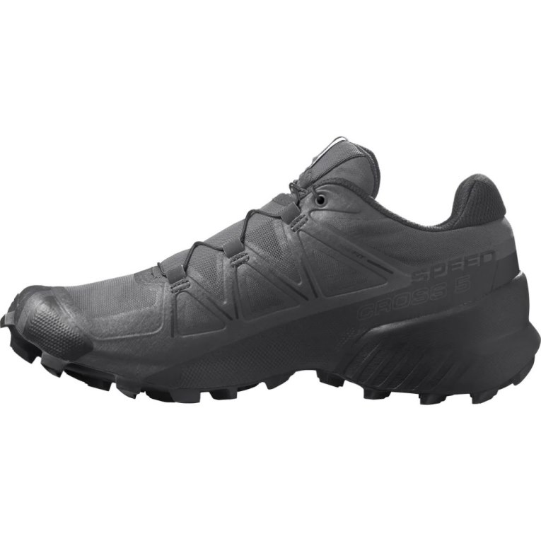 Black Salomon Speedcross 5 Men's Trail Running Shoes | IE IL4312